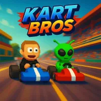 Kart Bros is a super fun top-down racing game. You will be transformed into a super racer, conquering speed and fiercely competing on challenging, winding tracks. The game has simple, accessible gameplay but still requires dexterity, control skills and smart tactics to reach the finish line first.
