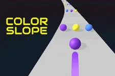 Color Slope is a fast-paced arcade game that brings a vibrant twist into the conventional slope-running genre. It has an exhilarating race featuring a ball character