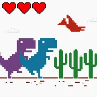Welcome to the journey of Dino Game! This is a high-speed survival game where you control a tiny dinosaur running across the endless desert. Your mission is to run continuously, avoid obstacles, and try to get the highest score possible.