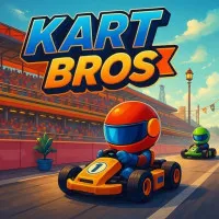 Kart Bros is a super fun top-down racing game. You will be transformed into a super racer, conquering speed and fiercely competing on challenging, winding tracks. The game has simple, accessible gameplay but still requires dexterity, control skills, and smart tactics to reach the finish line first.
