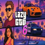 Lazy GTO 6 is an open-world sandbox action game inspired by famous titles like GTA. Here, you can drive, cause chaos in the lawless city, or explore it in your own way.