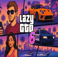 Lazy GTO 6 is an open-world sandbox action game inspired by famous titles like GTA. Here, you can drive, cause chaos in the lawless city, or explore it in your own way.