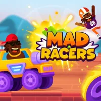 Do you think you have what it takes to become the craziest racer in the tournament? Hi, and welcome to Mad Racers! Here, speed isn't everything; you need the right mix of speed, tactics, and firepower.