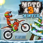 Moto X3M 4 Winter is the fourth trial motorcycle driving game in the Moto X3M series. This game has more than 15 new levels taking place on an icy road. 