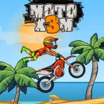 Moto X3M Original is the first and most classic version of the Moto X3M adventure racing game series! Here, you will be able to freely perform acrobatics and conquer impossible tracks.
