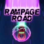 In the Rampage Road arcade game, you play as a racer driving a heavily equipped vehicle to avoid obstacles and take out rivals