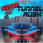 Immerse in the intense 3D race with the Super Tunnel Rush game. It takes place in a stunning setting with futuristic tunnels and colorful scenery.