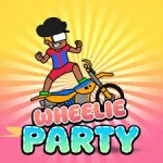 Wheelie Party puts you in the role of a motorcycle rider who loves performing impressive wheelies on an endless road under the summer sun. There are no levels, no time limits, just you, your bike, and the challenge of keeping the front wheel in the air for as long as possible. The longer you maintain the wheelie, the more points and coins you earn to unlock stylish new bikes.